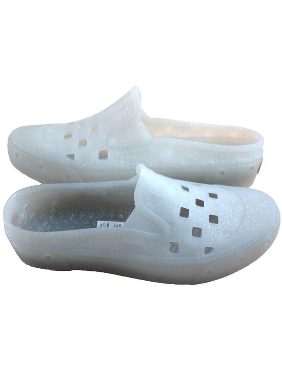Vans Shoes - Vans Women's Slip On Mule Trek Glitter Grey Rubber Water Shoes Sizes NIB